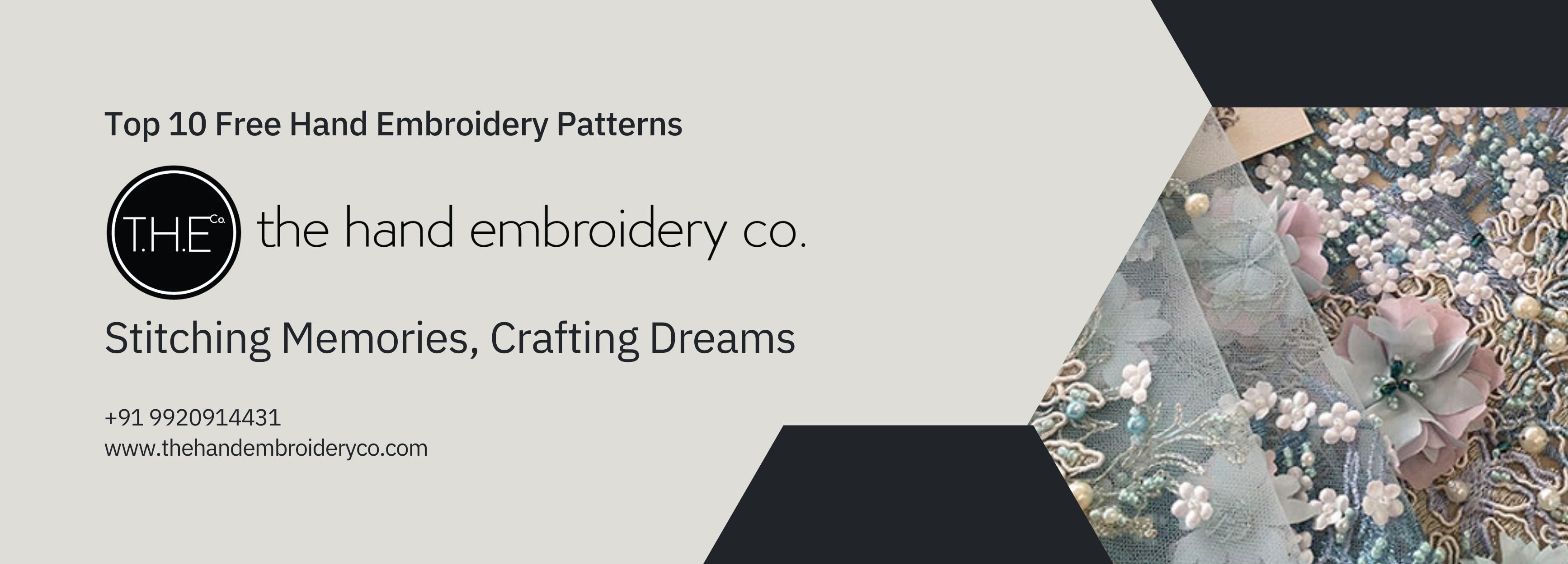 Top 10 Free Hand Embroidery Patterns ThehandembroideryCo